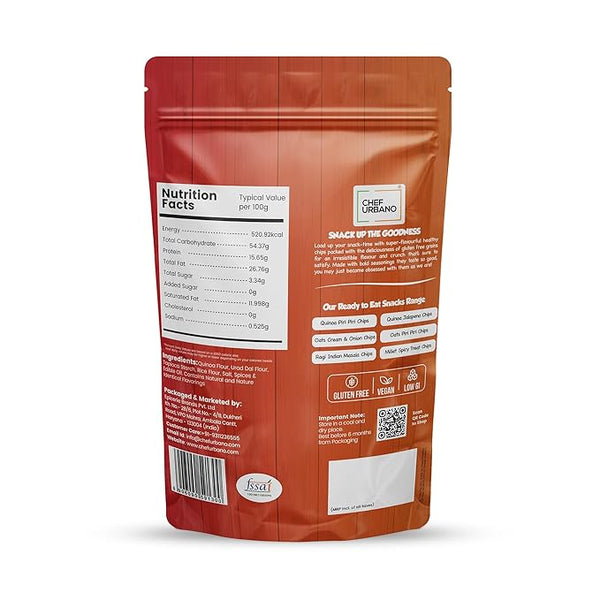 CHEF URBANO CHIPS QUINOA PIRI PIRI 75GMS