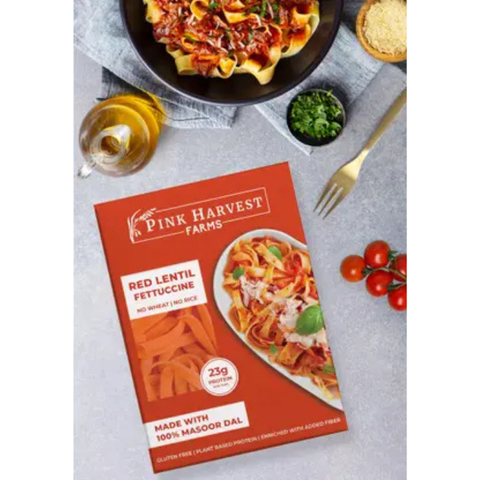 PINK HARVEST  RED FENTIL FETTUCCINE