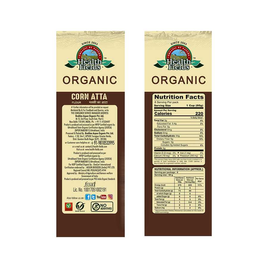 B ORGANIC PUST CORN ATTA
