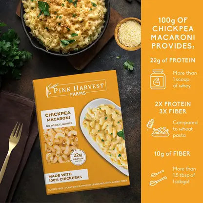 Pink Harvest Chickpeas Pasta Macaroni