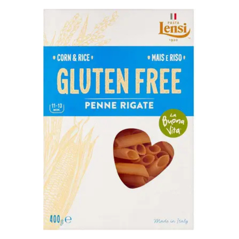 LENSI GLUTEN-FREE  PENNE RIGATE (CORN & RICE PASTA)- 400GM