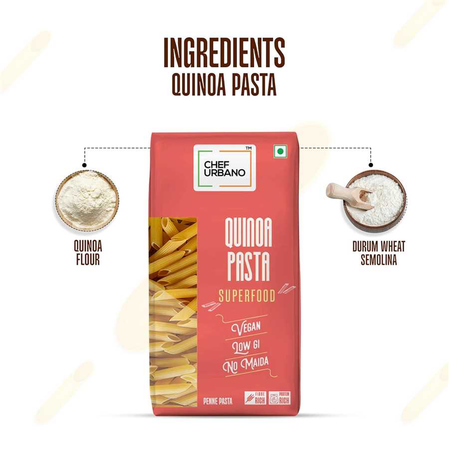 CHEF URBANO PASTA QUINOA PENNE 300GMS