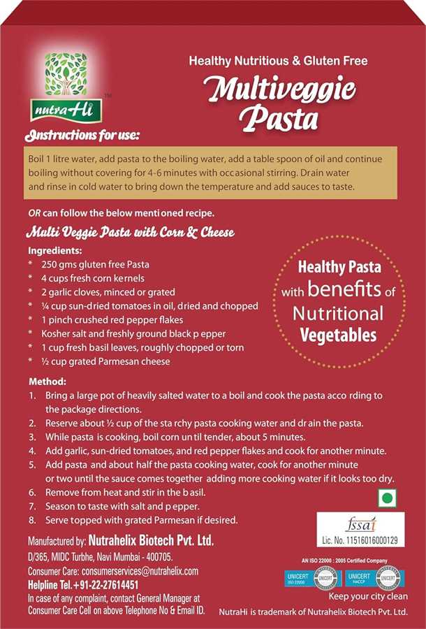 MULTIVEGGIE PASTA