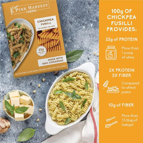 PINK HARVEST CHICKPEA FUSILLI 200GM