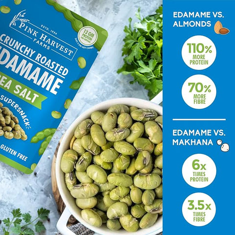 PINK HARVEST ROASTED EDAMAME SEA SALT