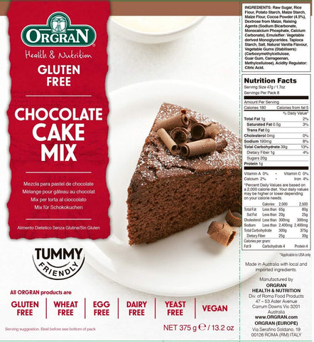 ORGRAN CHOCOLATE CAKE MIX