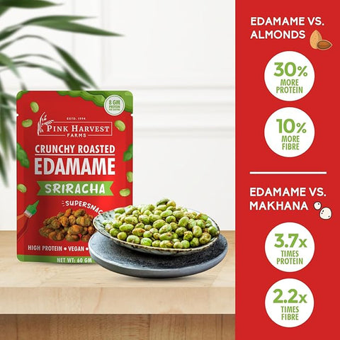 PINK HARVEST ROASTED EDAMAME SRIRACHA
