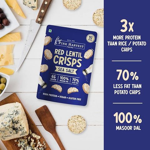 PINK HARVEST REDLENTIL CRISPS SEA