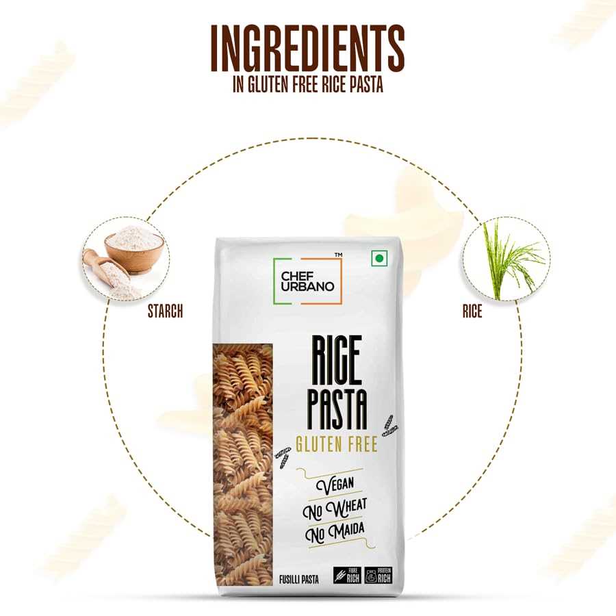 CHEF URBANO PASTA RICE FUSILLI 250GMS