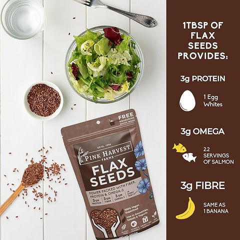 PINK HARVEST FLAXSEDS 400GM