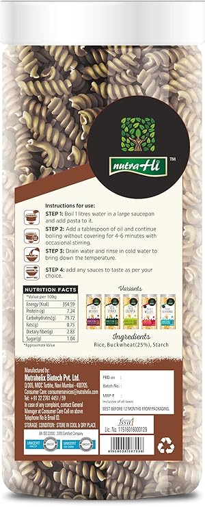 Nutra Hi Buckwheat Pasta