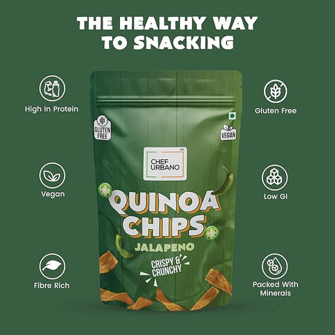 CHEF URBANO CHIPS QUINOA JALAPENO 75GMS