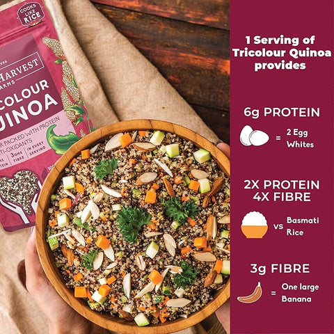 PINK HARVEST TRI-COLOUR QUINOA 350 GM