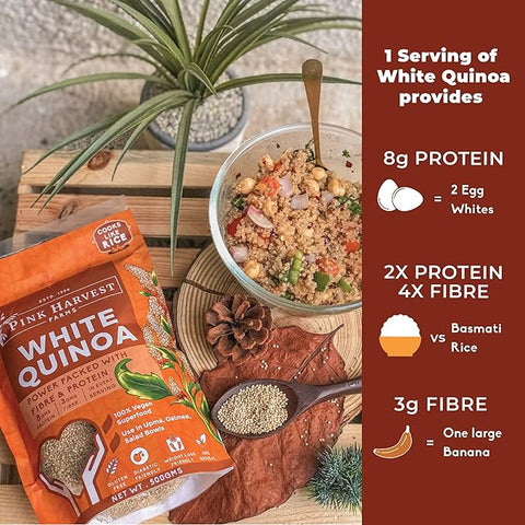 PINK HARVEST WHITE QUINOA SUPER FOODS-500G