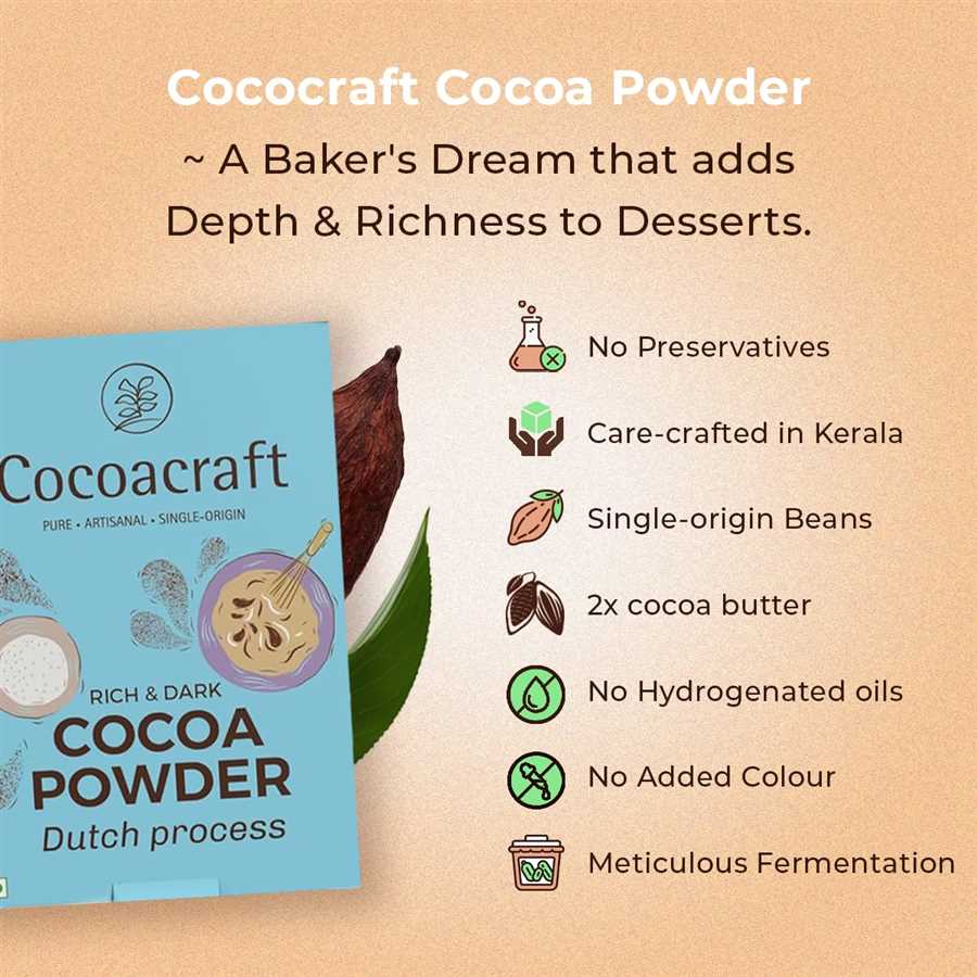 COCOACRAFT RICH & DARK COCOA POWDER DUTCH PROCESS 50GM