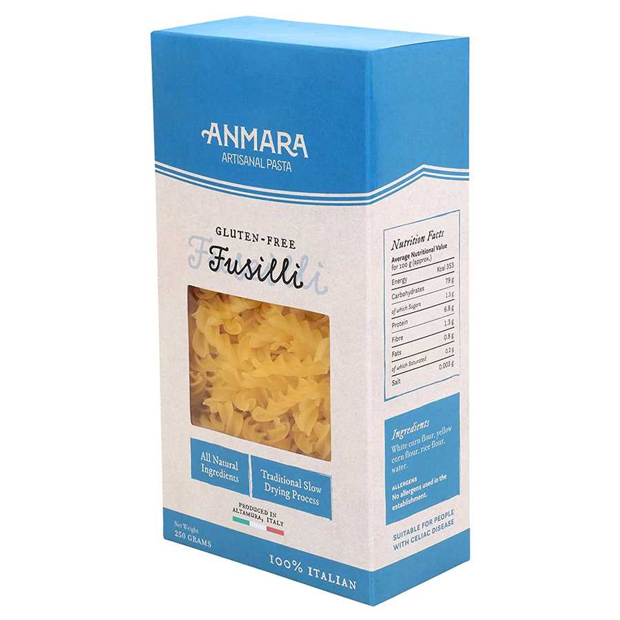 ANMARA GLUTEN FREE FUSILLI PASTA 250GM